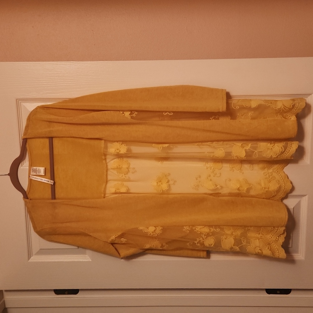Forgotten Grace Gold Cardigan